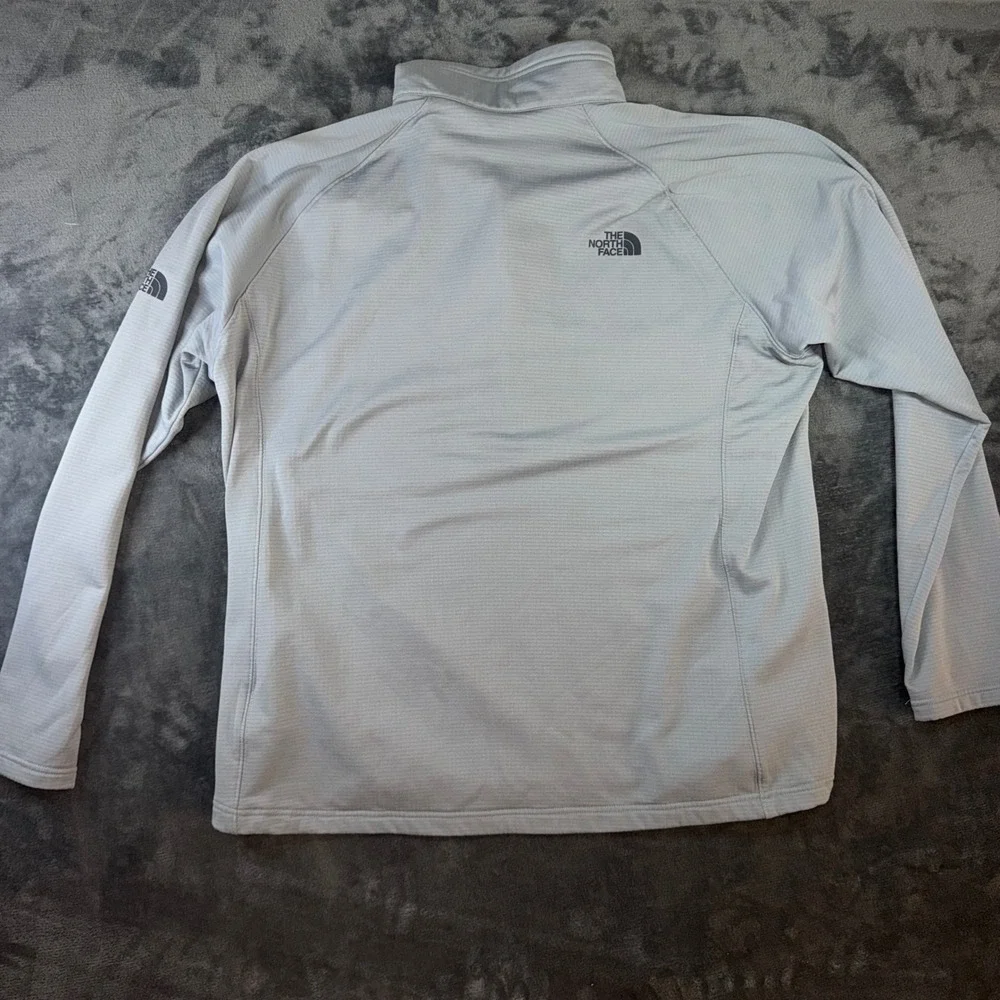 Mens XXL The North Face 1/4 Zip Pullover Grey Excellent Toyota Maintenance Care